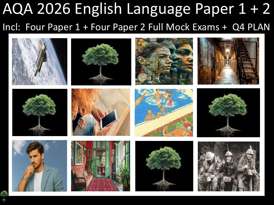 Eight AQA 2026 English Language Paper 1 + 2 Mocks | Q4 Plan