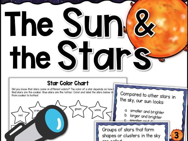 The Sun and Stars Science Activities Task Cards