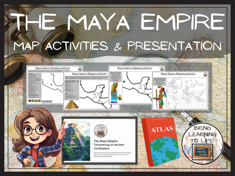 Maya Empire Map Activities and Presentation