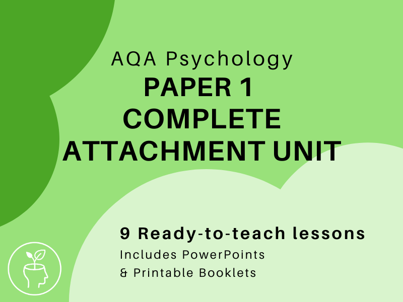 AQA A-Level Psychology: Full Attachment Topic [2025 Specification]
