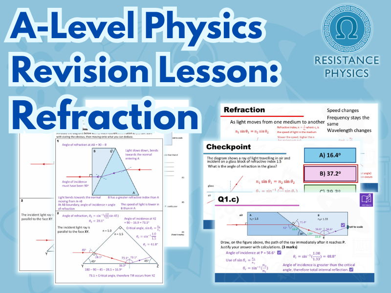 A-Level Physics Revision Lesson - Refraction