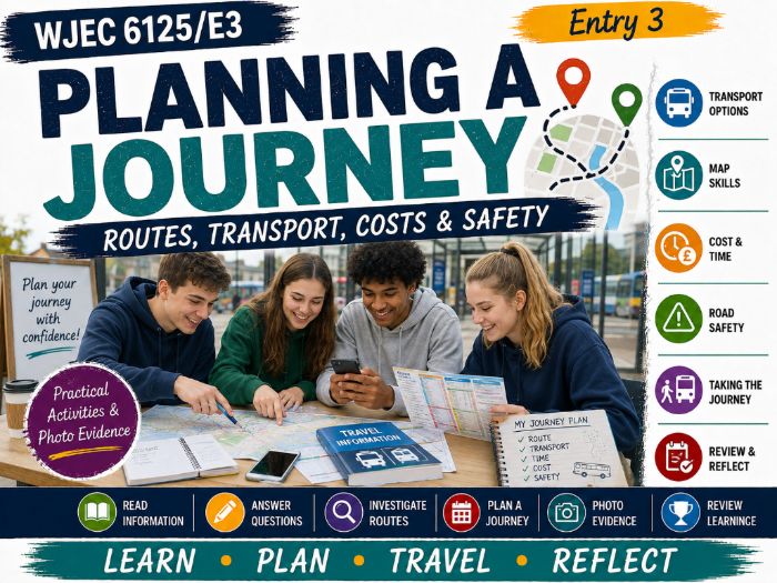 WJEC Entry 3 Planning a Journey Workbook | 6125/E3 | 1 Credit