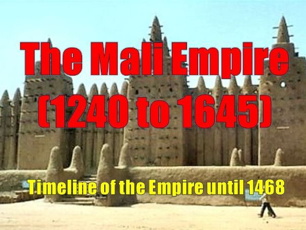 TIMELINE OF THE MALI EMPIRE - free resource
