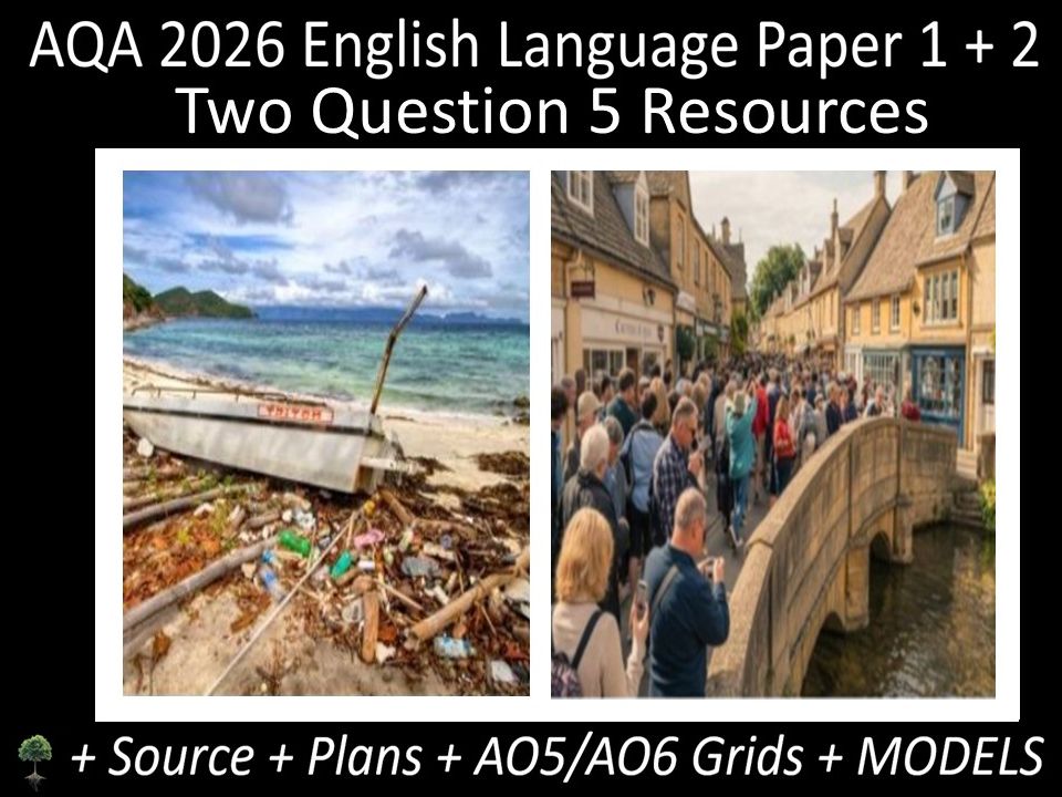 Two Question 5: AQA 2026 English Language Paper 1 + 2 | Resources