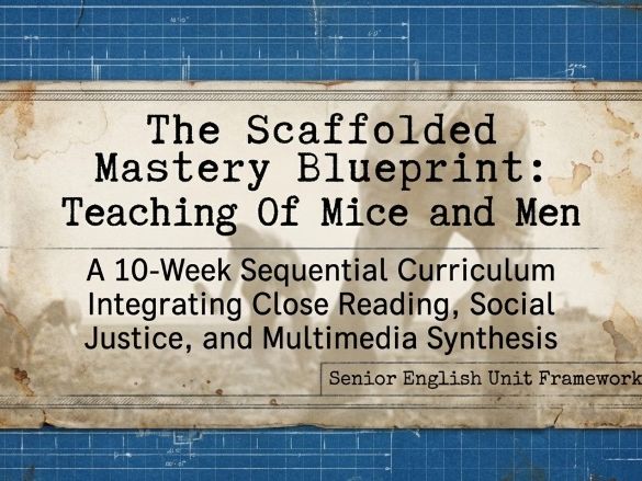 Of Mice and Men Unit Plan | Year 10 & Senior English | 10-Week Teaching Unit
