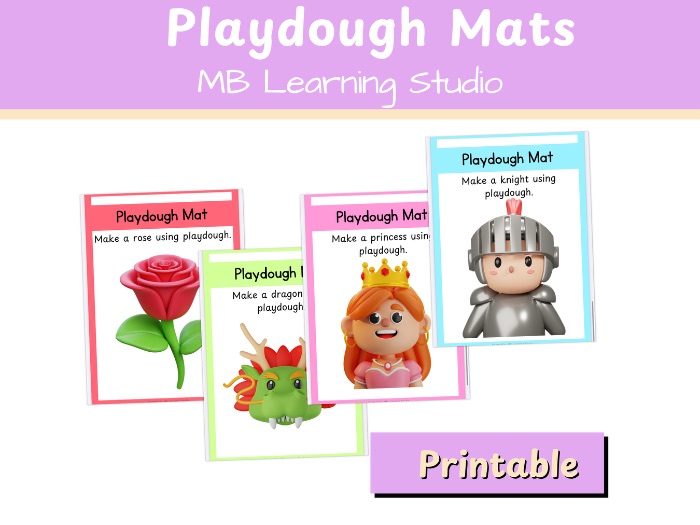 Sant Jordi (Saint George’s Day) Play Dough Mats – Fine Motor and Early Learning Activity