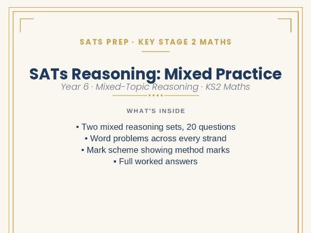 SATs Reasoning: Mixed Practice