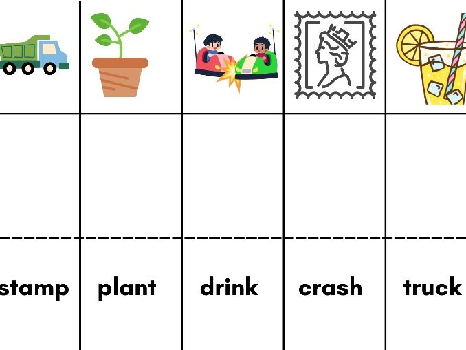 Phase 4 Phonics CCVCC Words – Read & Match to Picture (1 Sheet)