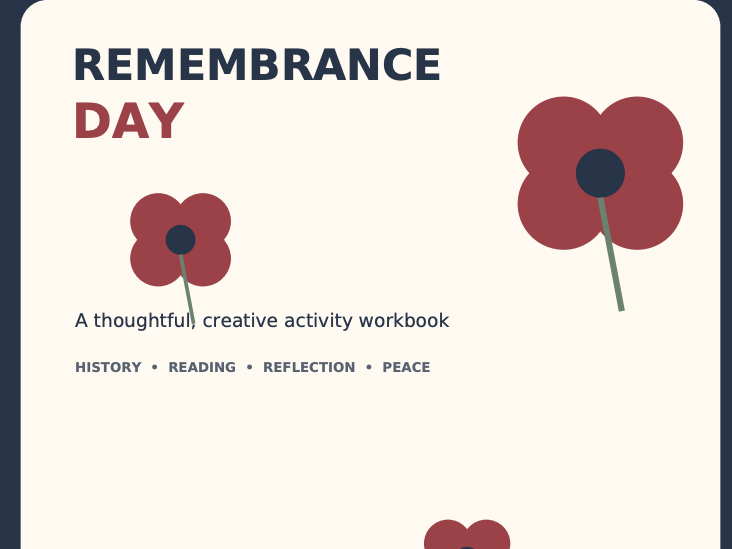 Remembrance Day – School Activity Workbook