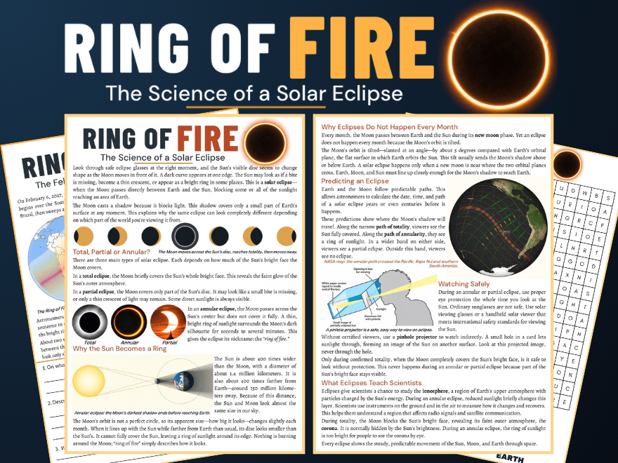 Solar Eclipse: KS3 Reading Comprehension