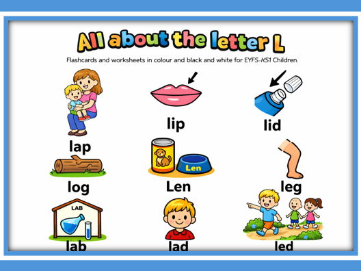 All about the letter L - CVC Words