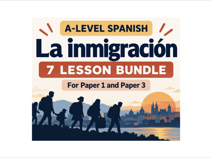 A Level Spanish AQA- La inmigración (Paper 1 and Paper 3)