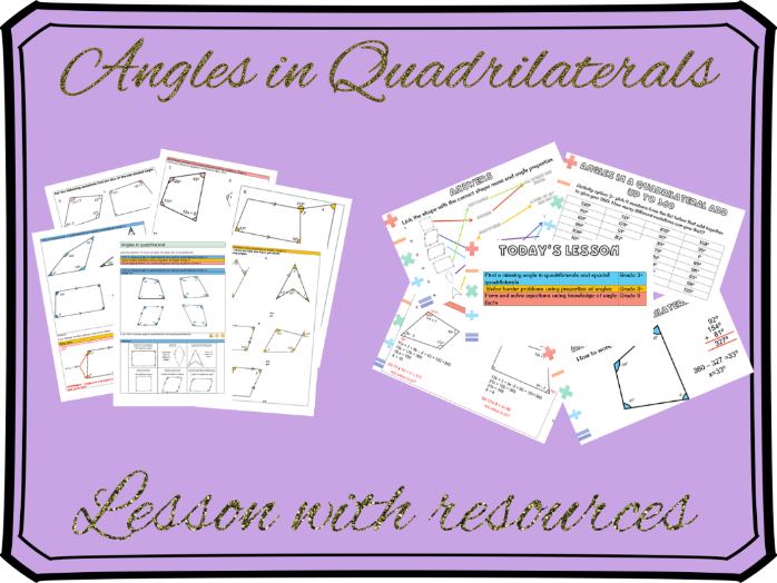 How To Do Angles In Quadrilaterals