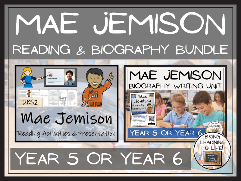 Mae Jemison Reading Comprehension & Biography Bundle | UKS2