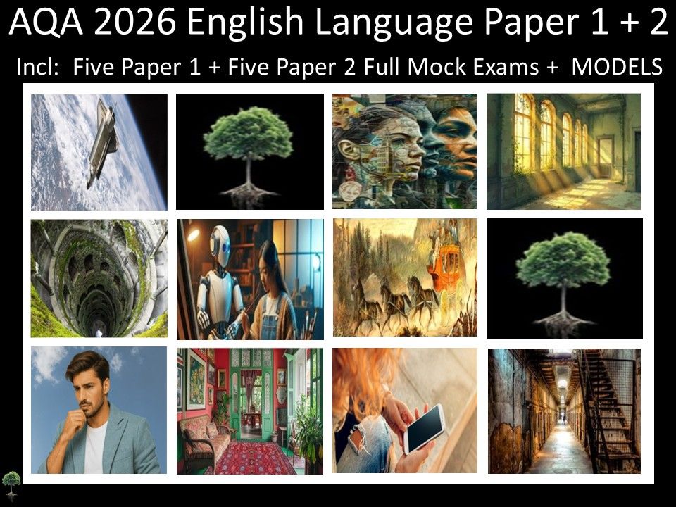 Ten AQA 2026 English Language Paper 1 + 2 Mocks | MODELS