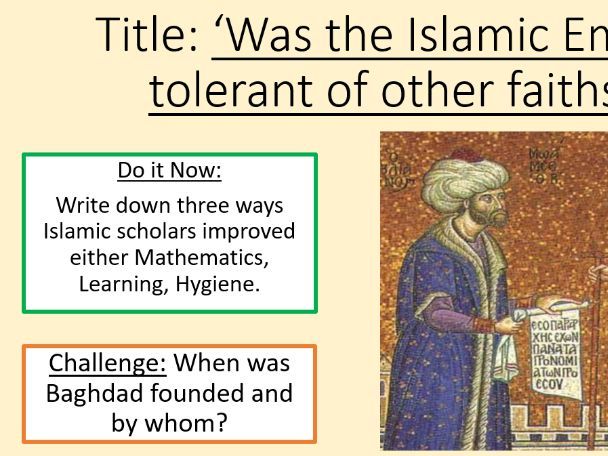 Islamic Empire KS3 History Lesson 6/6 - Tolerance and Intolerance