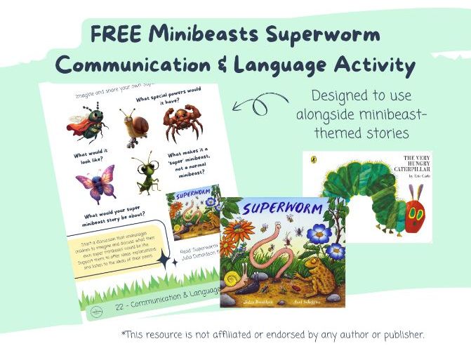 FREE Minibeasts Superworm Activity
