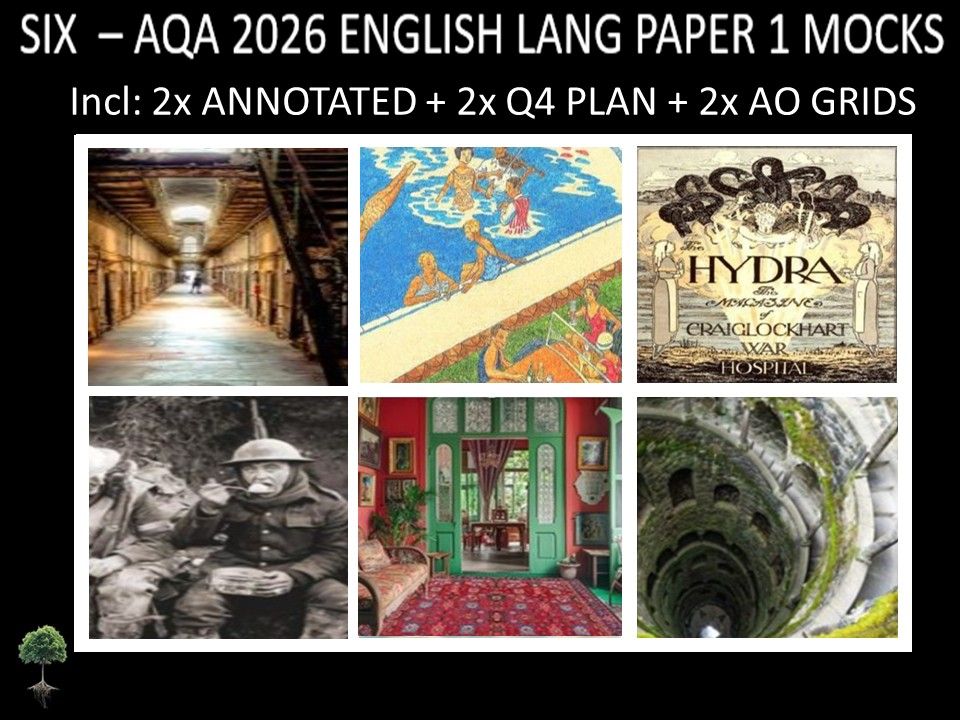 SIX - AQA PAPER 1 | 2026 FULL MOCKS | ANNOTATED | Q4 PLAN | AO GRIDS
