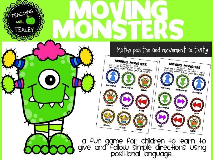 Maths Game for Early Learners Position and Movement