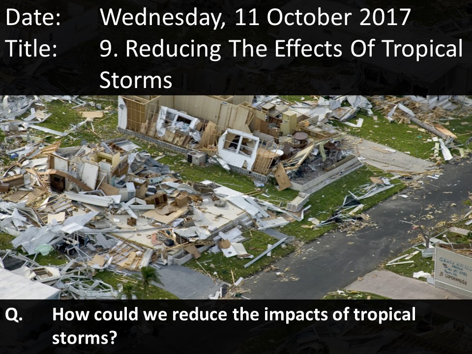 9. Reducing The Effects Of Tropical Storms