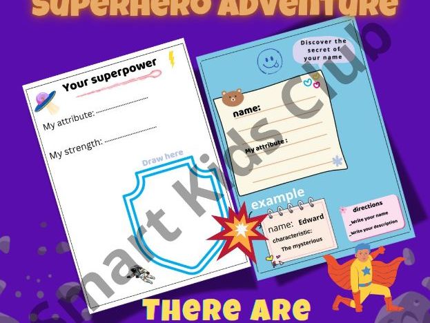 Superhero Maze Activities – Editable