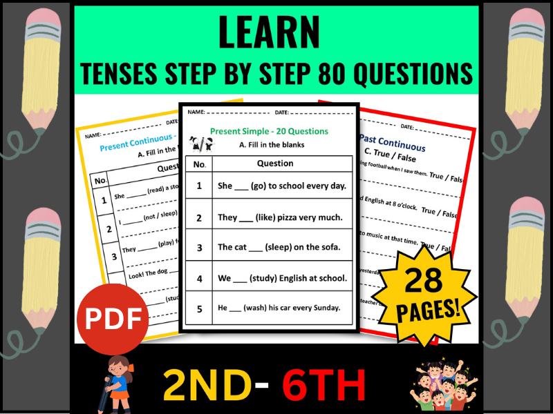 Learn Tenses Easily With Worksheets