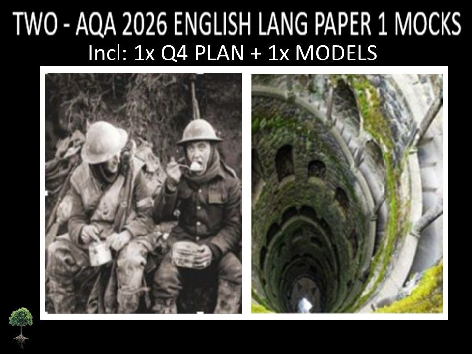 TWO - AQA PAPER 1 | 2026 FULL MOCKS | Q4 PLAN | MODELS