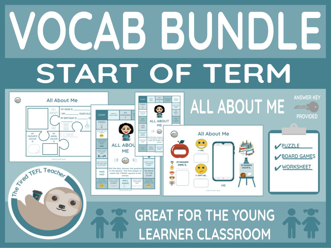 ESL Young Learners All About Me Bundle