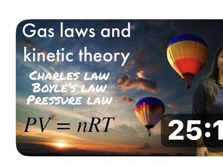 B3: Gas laws, Ideal gas equations, Kinetic theory of ideal gas