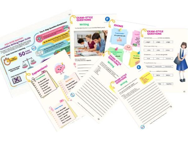 AQA GCSE Spanish Writing Booklet – Foundation Tier