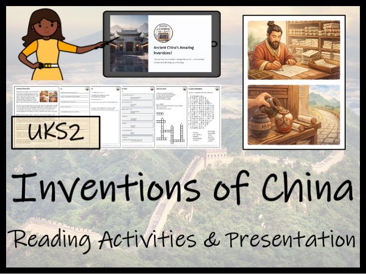 Inventions of Ancient China Reading Comprehension Activities | Year 5 or Year 6