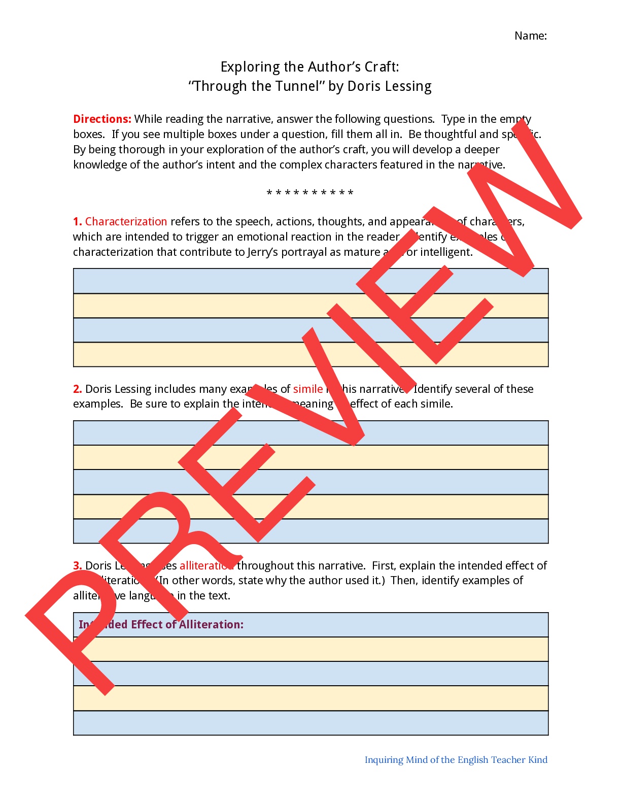 Creative Writing Realistic Fiction Unit Plan & Materials Teaching