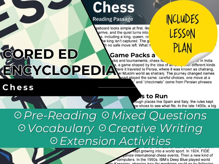 Chess Reading Comprehension Passage - Cored Ed Encyclopedia