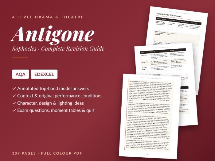 Antigone A Level Drama Revision Guide: AQA & Edexcel