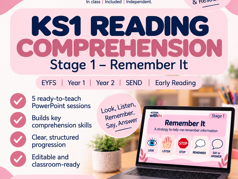 KS1 Reading Comprehension – Stage 1: Remember It | EYFS, Year 1, Year 2 & SEND