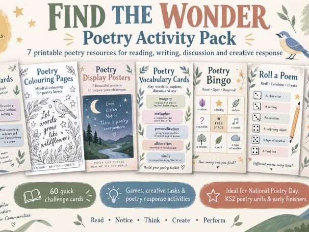 National Poetry Day 2026 Activity Pack