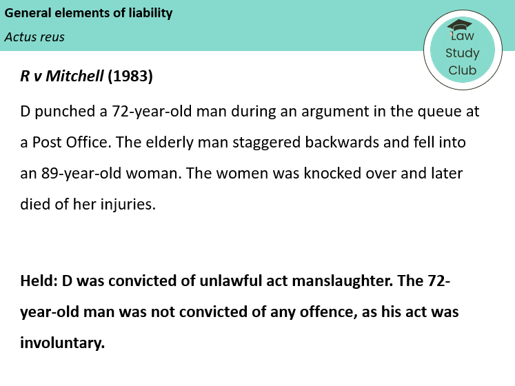 Actus reus and causation - Lesson slides (OCR A-level law)