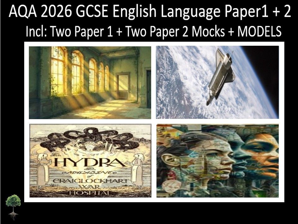 Four AQA 2026 GCSE English Language Paper 1 + 2 Mocks | Models