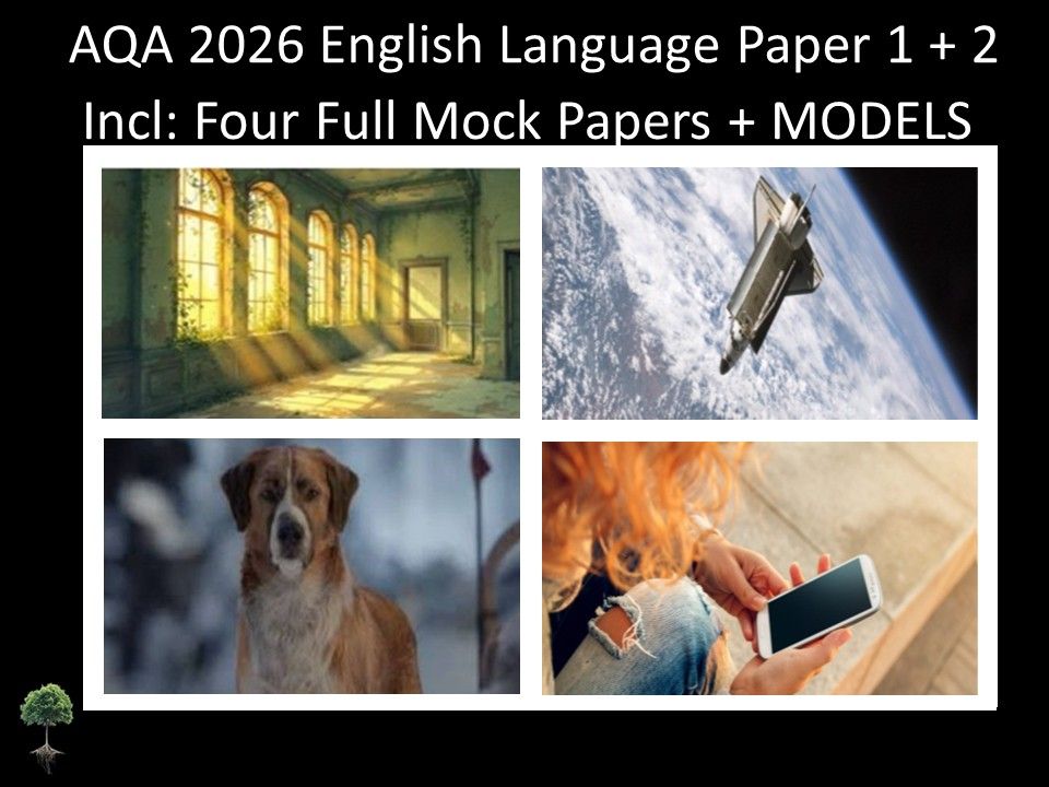 Four AQA 2026 English Language Paper 1 + 2 Full Mocks | MODELS