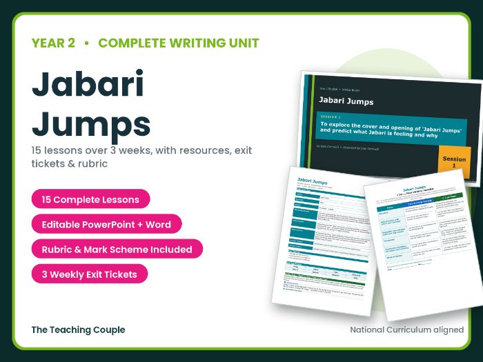 Jabari Jumps | Year 2 English Unit | 15 Complete Lessons + Resources + Mark Scheme