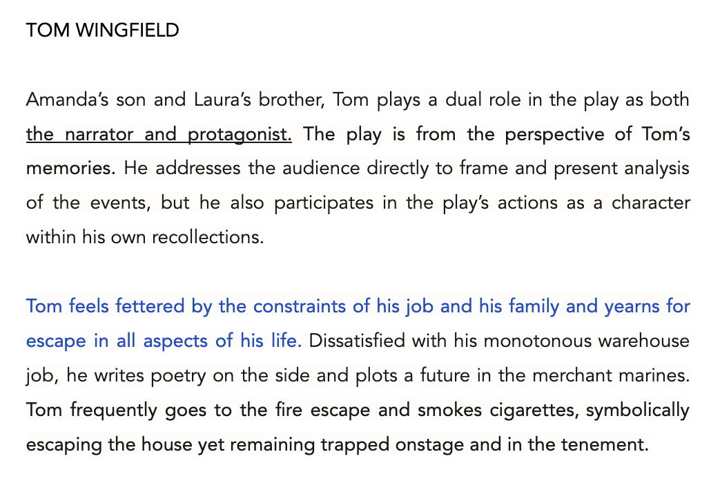 The Glass Menagerie Revision Bundle