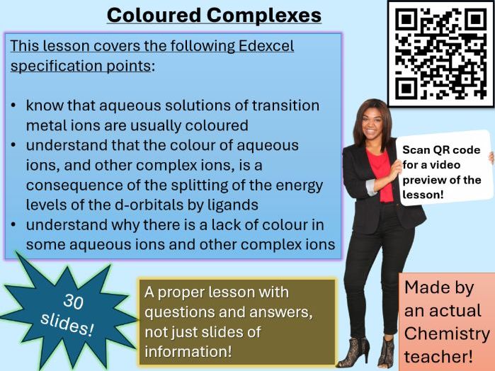 Coloured Complexes (scan for video preview)