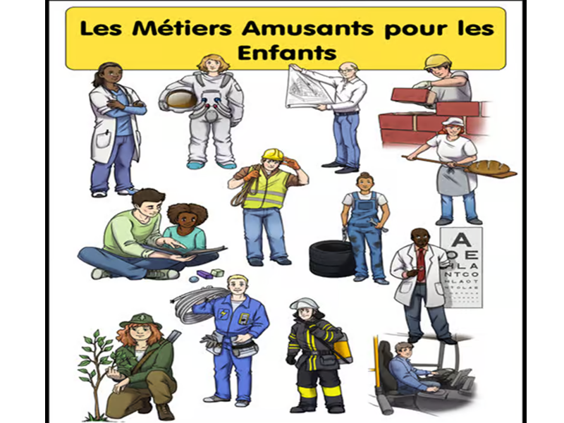 Les Métiers Amusants pour Enfants – PowerPoint Éducatif avec Audio Narratif