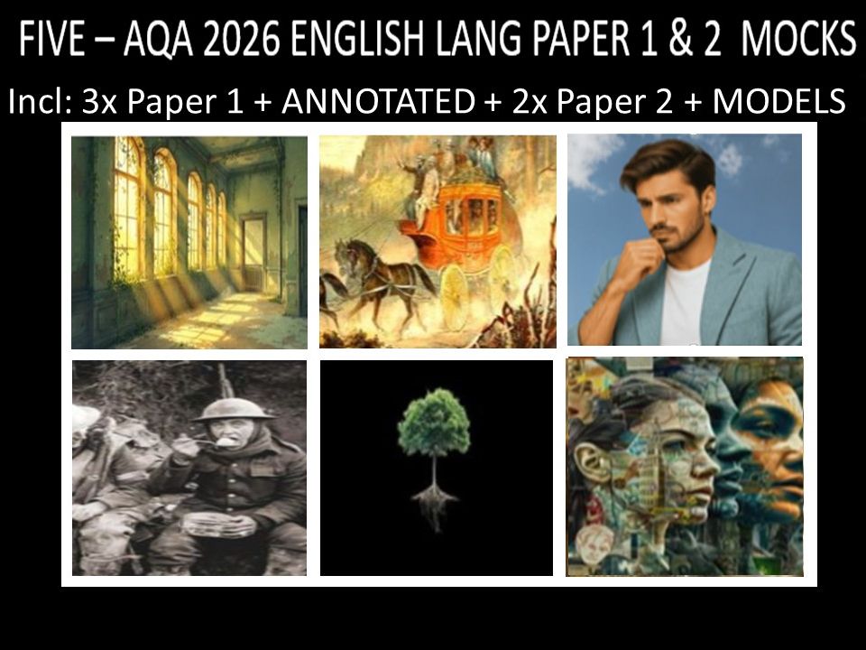 FIVE - AQA PAPER 1 & 2 | 2026 FULL MOCKS | ANNOTATED | MODELS