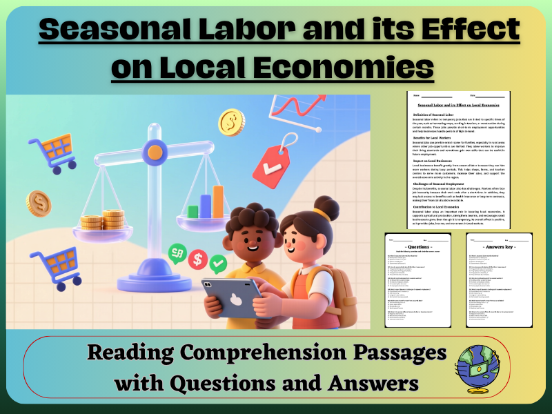 Seasonal Labor and its Effect on Local Economies: Reading Comprehension – Fun, Interactive