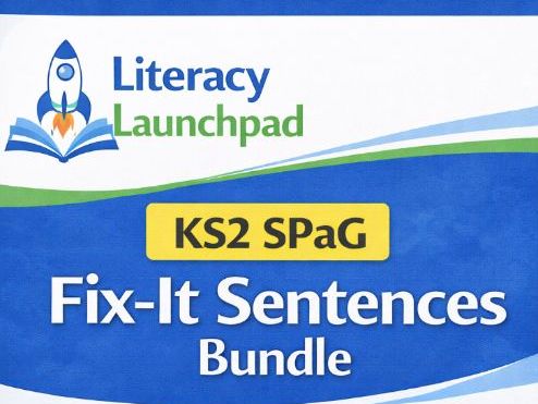 KS2 SPaG Fix-It Sentences Worksheets | Grammar & Punctuation Editing Pack + Answers
