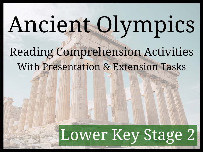 Ancient Olympic Games Reading Comprehension Activities | Year 3 & Year 4 | LKS2