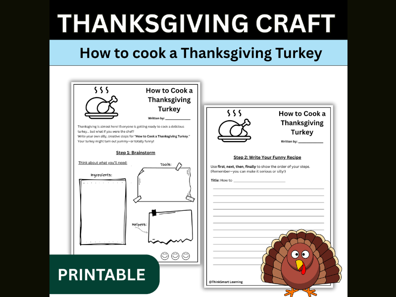 How to cook a Thanksgiving Turkey Craft