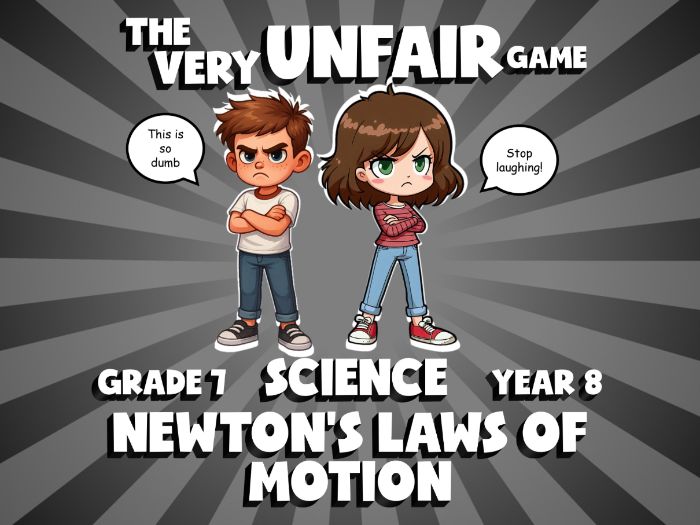 Newton’s Laws of Motion VERY UNFAIR GAME | No-Prep Year 8 Science Review Activity