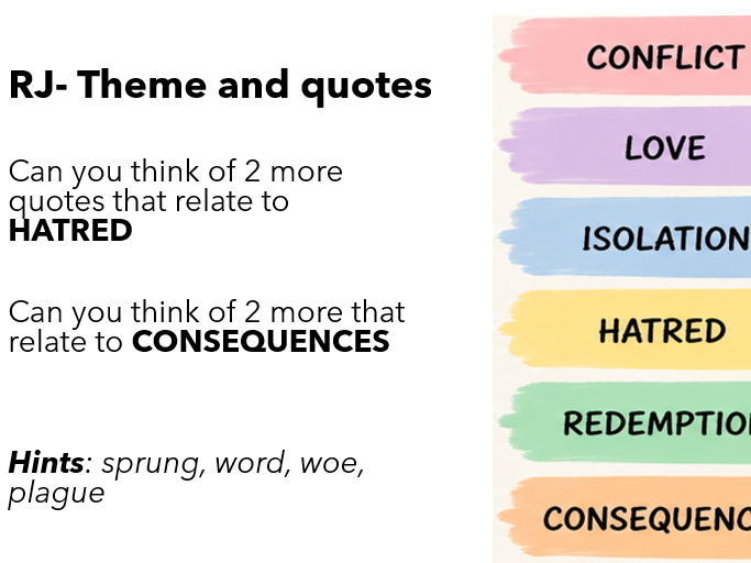 RJ Themes and activities